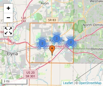 Area schools map